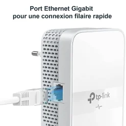 Kit 2x CPL AV1000 Gigabit WiFi AC1200 avec prise gigogne^TP-Link Discount