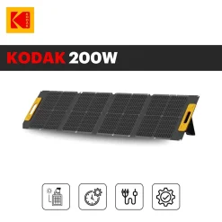 Kit Station d'Énergie Portable S600 + Panneau Solaire 200W - Batterie 551Wh - Multiport&Prises - Pour Camping, Urgences-Kodak Best
