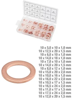 - 970.0040 - Assortiment de joints cuivre x150^Ks Tools Discount