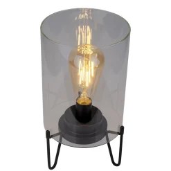 Lampe à piles 'LONNA' lampe de table pour l'extérieur, métal et verre, en noir, hauteur 28,5 cm^Näve Clearance