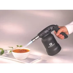 Lampe à souder à gaz Professionnelle Utilisation 360 degrés Chalumeau Gaz Allumage piezo 4 Cartouches gaz Perçables-Kemper Outlet