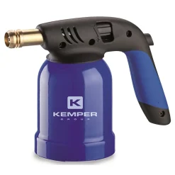 Lampe a souder Coque Acier allumage piezo + 8 Cartouches de gaz 190gr STOP GAZ Perçables-Kemper Best