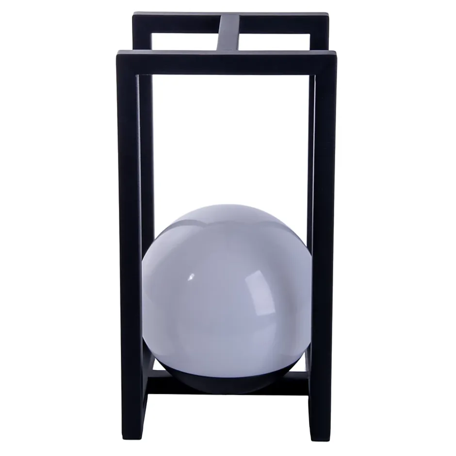 Lampe décoration LED KALI balcon terrasse table métal plastique noir LED fixes 30x16x16cm-Näve Outlet