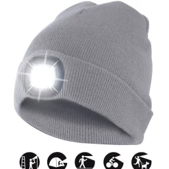 Lampe de Poche - LIGHTHOUSE - Bonnet LED Rechargeable - 100 Lumen - 3 Modes - 20 m Portée-Velamp Discount