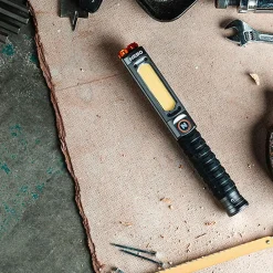 Lampe de Poche Pro+ - LED COB Rechargeable - 600 Lumens - Aluminium Noir - IP67^Nebo Discount