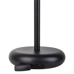 Lampe de table à accu PASI intérieur extérieur métal plastique noir intensité variable tactile fonction mémoire hauteur 26cm-Näve