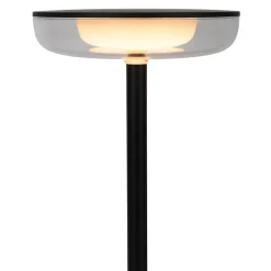 Lampe de table à accu PASI intérieur extérieur métal plastique noir intensité variable tactile fonction mémoire hauteur 26cm-Näve