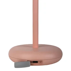Lampe de table à accu PASI intérieur extérieur métal plastique rose intensité variable tactile fonction mémoire hauteur 26cm-Näve Clearance