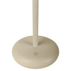 Lampe de table à accu PASI intérieur extérieur métal plastique beige intensité variable tactile fonction mémoire hauteur 26cm^Näve Best