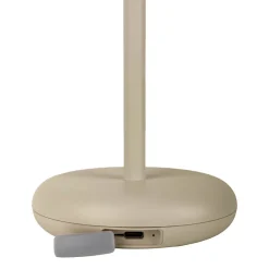 Lampe de table à accu PASI intérieur extérieur métal plastique beige intensité variable tactile fonction mémoire hauteur 26cm^Näve Best