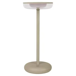 Lampe de table à accu PASI intérieur extérieur métal plastique beige intensité variable tactile fonction mémoire hauteur 26cm^Näve Best