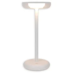 Lampe de table à accu PASI intérieur extérieur métal plastique blanc intensité variable tactile fonction mémoire hauteur 26cm^Näve Clearance