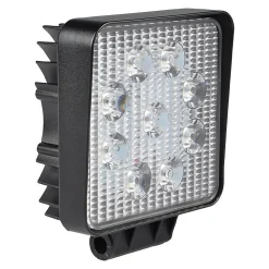 Lampe de travail carrée 12/24 V, 27 W et 1 800 lumens, IP67. Noir^Stak Online