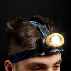 Lampe frontale LED 80 lumens autonomie 6h fonctionne avec 3 piles AAA (LR03)^Diall Clearance