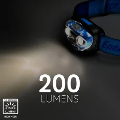 Lampe frontale LED 200 lumens 1FENVISION80 autonomie 7h fonctionne avec 3 piles AAA (LR03)-Energizer New