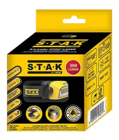 Lampe frontale LED rechargeable professionnelle 300 lumens. Interrupteur sans contact-Stak New
