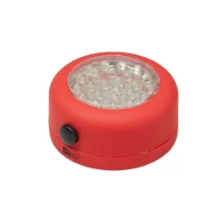Lampe LED magnétique ronde rouge 68 lumens-Diall Best