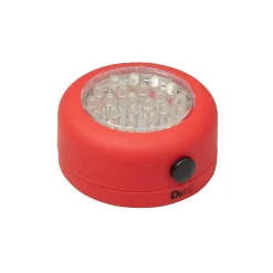 Lampe LED magnétique ronde rouge 68 lumens-Diall Best