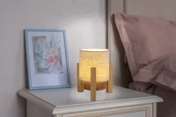 Lampe table accu MADITA H 19cm blanc naturel LED intégrée intensité variable capteur tactile^Näve Discount