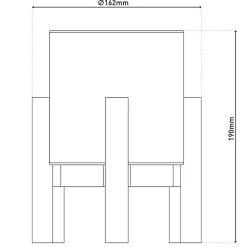 Lampe table accu MADITA H 19cm blanc naturel LED intégrée intensité variable capteur tactile^Näve Discount
