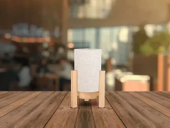 Lampe table accu MADITA H 25cm blanc naturel LED intégrée intensité variable capteur tactile-Näve New