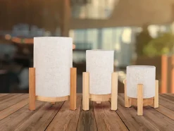 Lampe table accu MADITA H 25cm blanc naturel LED intégrée intensité variable capteur tactile-Näve New