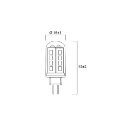 Lampe TOLEDO G4 1,9W 200lm 827 L 45mm - - 29654-Sylvania Best