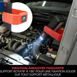 Lampe Torche LED Multifonctions Rechargeable USB Batterie Externe Smartphone 300lm et 140lm Aimant pour fixation^Kyf Best