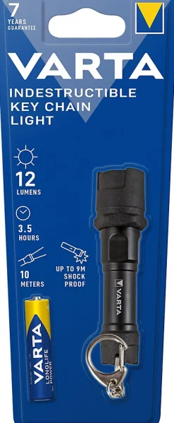 Lampe torche porte-clé indestructible 12 lumens-Varta Best