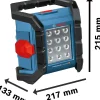 Lampe 18V GLI 18V-1200 C Professional (sans batterie ni chargeur) en boîte carton - - 0601446700-Bosch