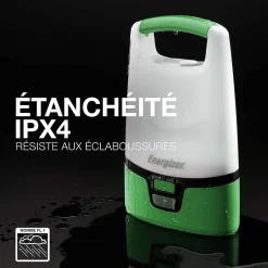 Lanterne de camping LED 1200 lumens Camping Vision autonomie 5h fonctionne par recharge USB-Energizer Outlet