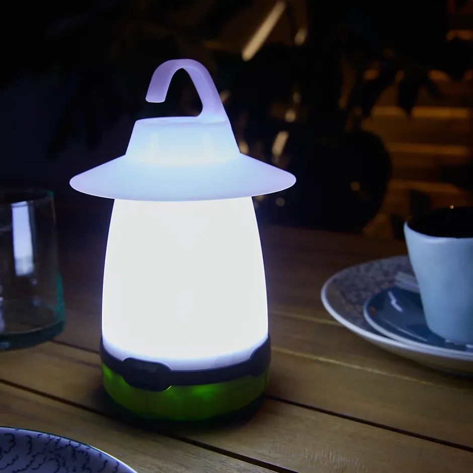 Lanterne de camping LED 80 lumens autonomie 15h fonctionne avec 3 piles AA (LR6)-Diall Clearance