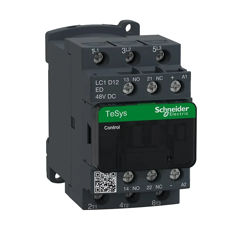 Lc1d12ed Schneider - Contacteur Tripolaire - 3no - 12a - Bobine 48vcc - Vis-Schneider Electric Hot