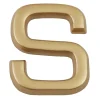 Lettre de maison - marquage S - en PVC - couleur or - autocollant - hauteur 3,7 cm - LD37S-Chapuis Discount