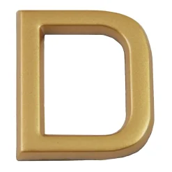Lettre de maison - marquage D - en PVC - couleur or - autocollant - hauteur 3,7 cm - LD37D^Chapuis Online