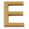 Lettre de maison - marquage E - en PVC - couleur or - autocollant - hauteur 3,7 cm - LD37E-Chapuis