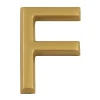 Lettre de maison - marquage F - en PVC - couleur or - autocollant - hauteur 3,7 cm - LD37F-Chapuis Sale