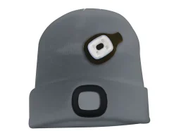 LIGHTHOUSE : Bonnet avec frontale LED rechargeable. Gris foncé^Velamp Discount