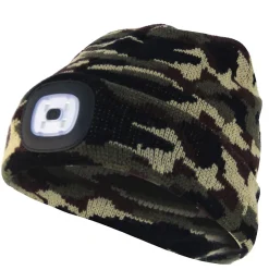 LIGHTHOUSE : Bonnet avec frontale LED rechargeable. Camouflage^Velamp Clearance