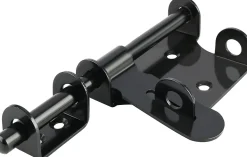 Loquet de porte extérieur, loquet de porte extérieur en acier inoxydable, noir-Deko Discount
