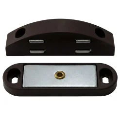 Loqueteau de meuble aimanté vendu par 2 coloris marron entraxe 45 mm-Diall New