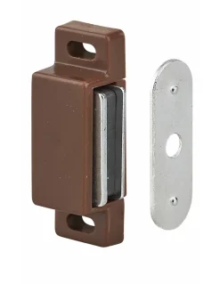 Loqueteau magnétique force 2 - max 4kg, pour porte d'ameublement, marron --Thirard Sale