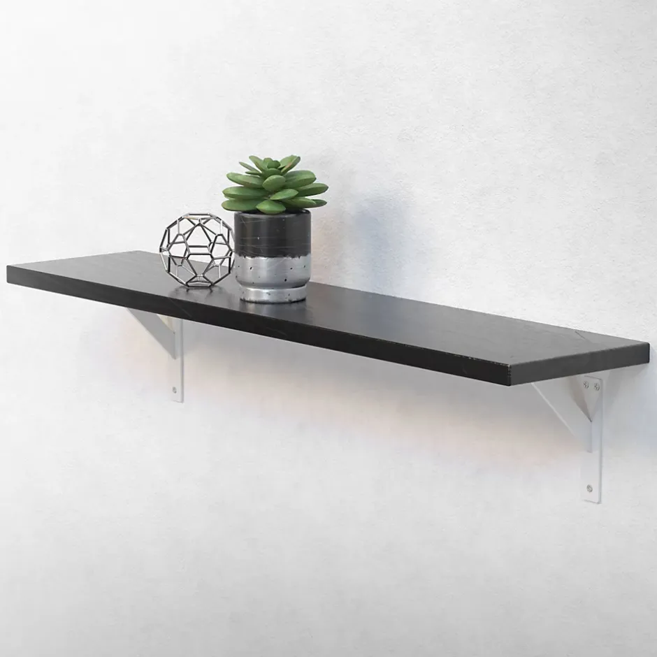 Lot 2 Equerres d'Etagere suspendue support mural en aluminium-Ml-Design New