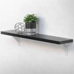 Lot 2 Equerres d'Etagere suspendue support mural en aluminium-Ml-Design Sale