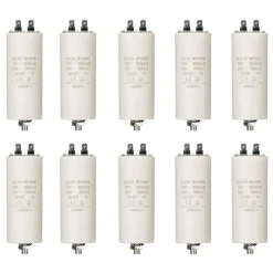 LOT 10 X Condensateur 25.0UF 450 V À Cosses CONDO DÉMARRAGE 25MF-Nedis Best