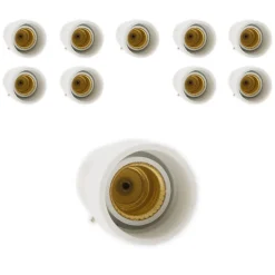 Lot de 10 adaptateurs douille B22/E14 -^Zenitech Outlet