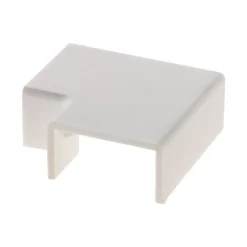 Lot de 4 angles plats 20 x 10mm - Blanc -^Zenitech New