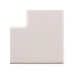 Lot de 4 angles plats 20 x 10mm - Blanc -^Zenitech New