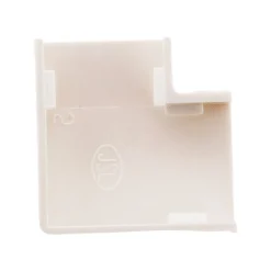 Lot de 4 angles plats 20 x 10mm - Blanc -^Zenitech New