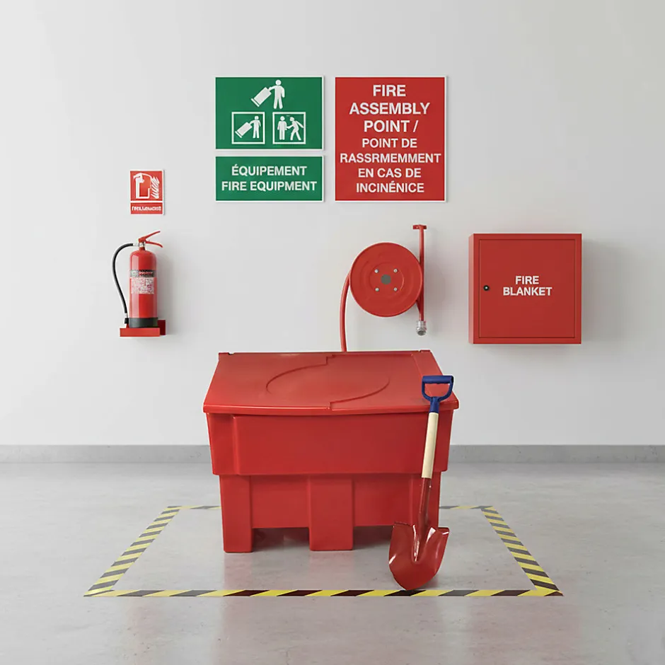 Lot de 6 bacs à sable 300l+ pelle^Plast'Up Rotomoulage Outlet